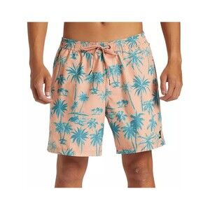 Men's Quicksilver Coastal Volley Swim Trunks Tropical Peach XL